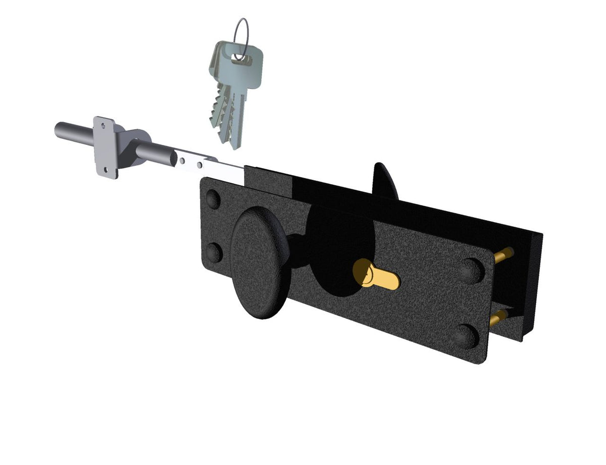 Serrure à cylindre pour porte de garage sectionnelle