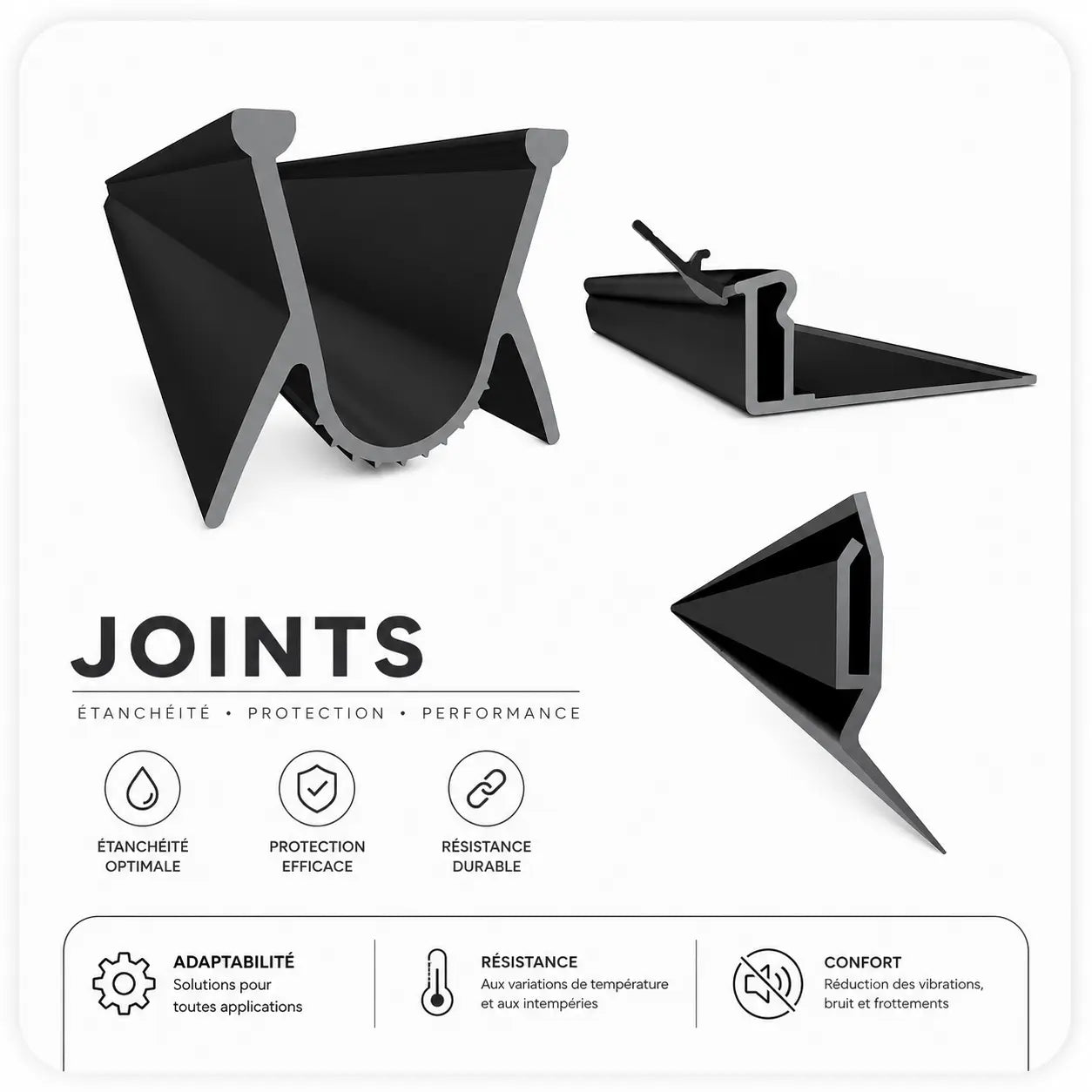 Joints-d-étanchéité Mydoors - Pièces détachées portes de garage sectionnelles toutes marques | Mydoors