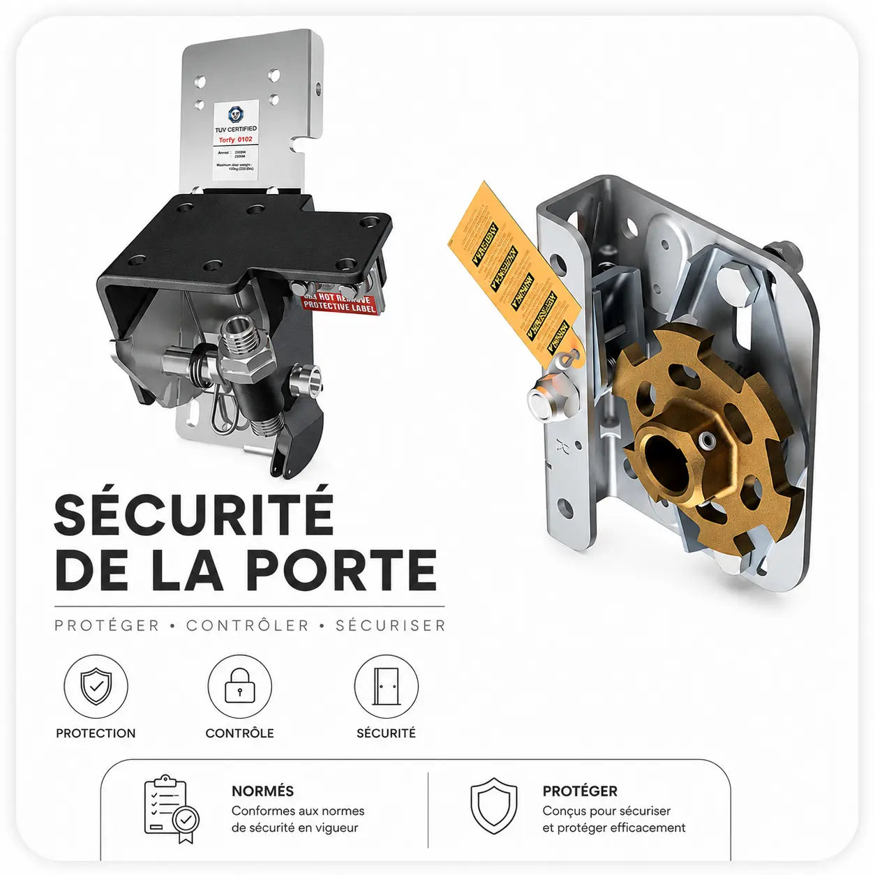 Parachutes-sécurité Mydoors - Pièces détachées portes de garage sectionnelles toutes marques | Mydoors