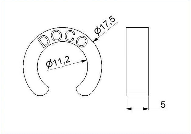 Bague de distance pour roulette de porte de garage sectionnelle
