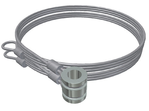 Paire de câbles de levage pour porte de garage sectionnelle