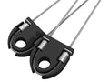 Paire de câbles de levage pour porte de garage sectionnelle
