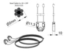 Paire de câbles de levage pour porte de garage sectionnelle Mydoors - Pièces détachées portes de garage sectionnelles toutes marques | Mydoors