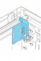 Support de galet haut blanc de porte sectionnelle résidentielle BKF; SDA; FAME; FERBATEQ; LA TOULOUSAINE; SECTIOTECH; ALURDOOR; GYPASS Mydoors - Pièces détachées portes de garage sectionnelles toutes marques | Mydoors