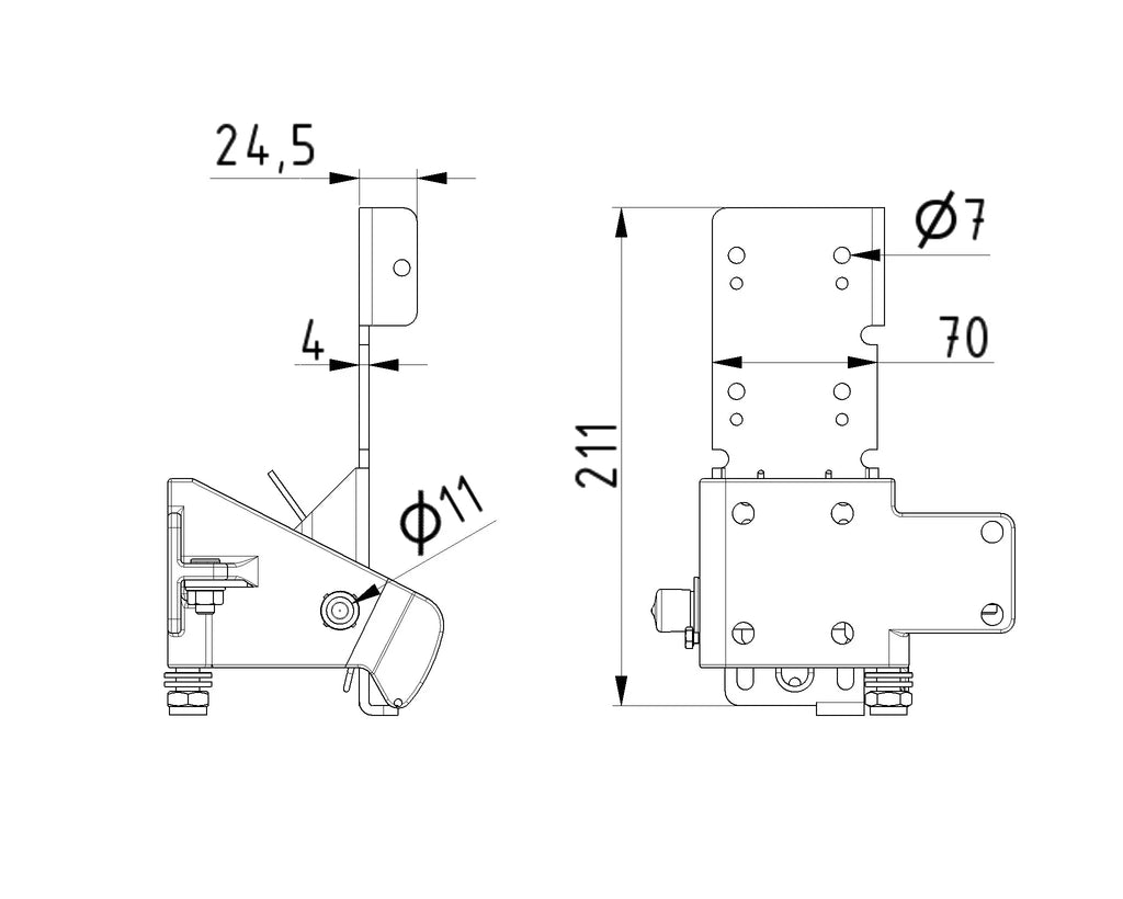 Parachute câble pour porte sectionnelle industrielle 750 kg – vue 2