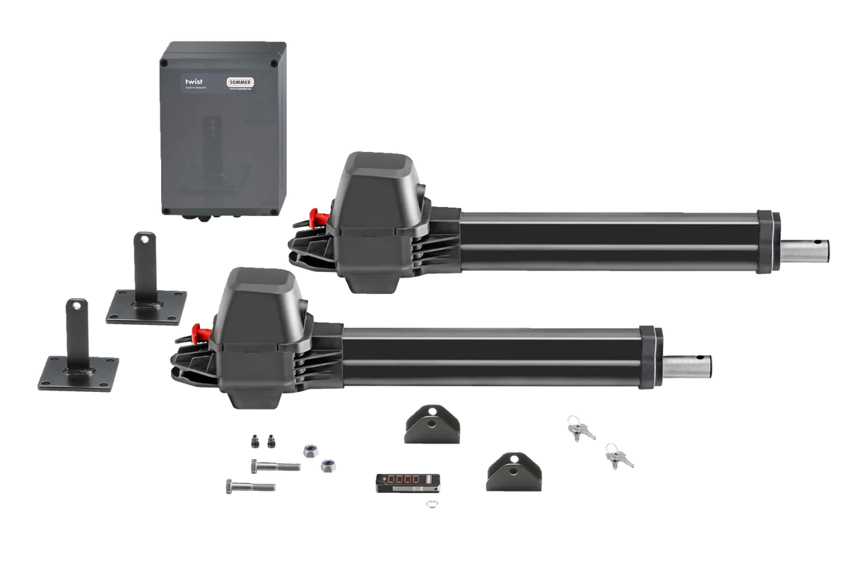 Moteur portail battant SOMMER TWIST M S3 – vue de face