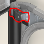 Poulie avec support de câble Mydoors - Pièces détachées portes de garage sectionnelles toutes marques | Mydoors